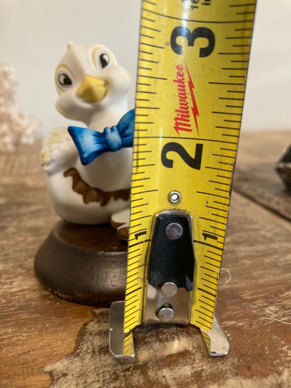 Vintage Ceramic Duckling Figure on Wood Base Lego Taiwan - Picture 12 of 12